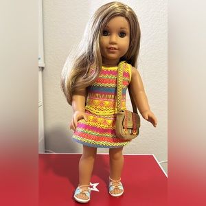 American Girl Lea Clark Doll Of The Year 2016 With Meet Outfit, no necklace